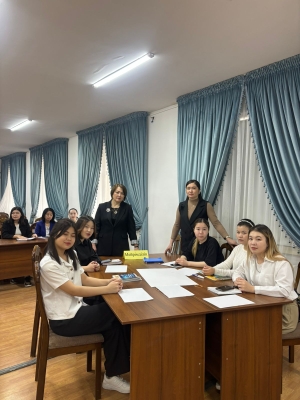 Zukhra Abibullovna held an open lesson on the topic &quot;Mental quality-character&quot;