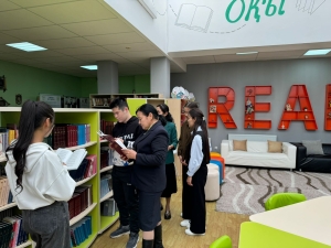 STUDENTS WENT TO THE LIBRARY OF NAZARBAEV INTELLECTUAL SCHOOL